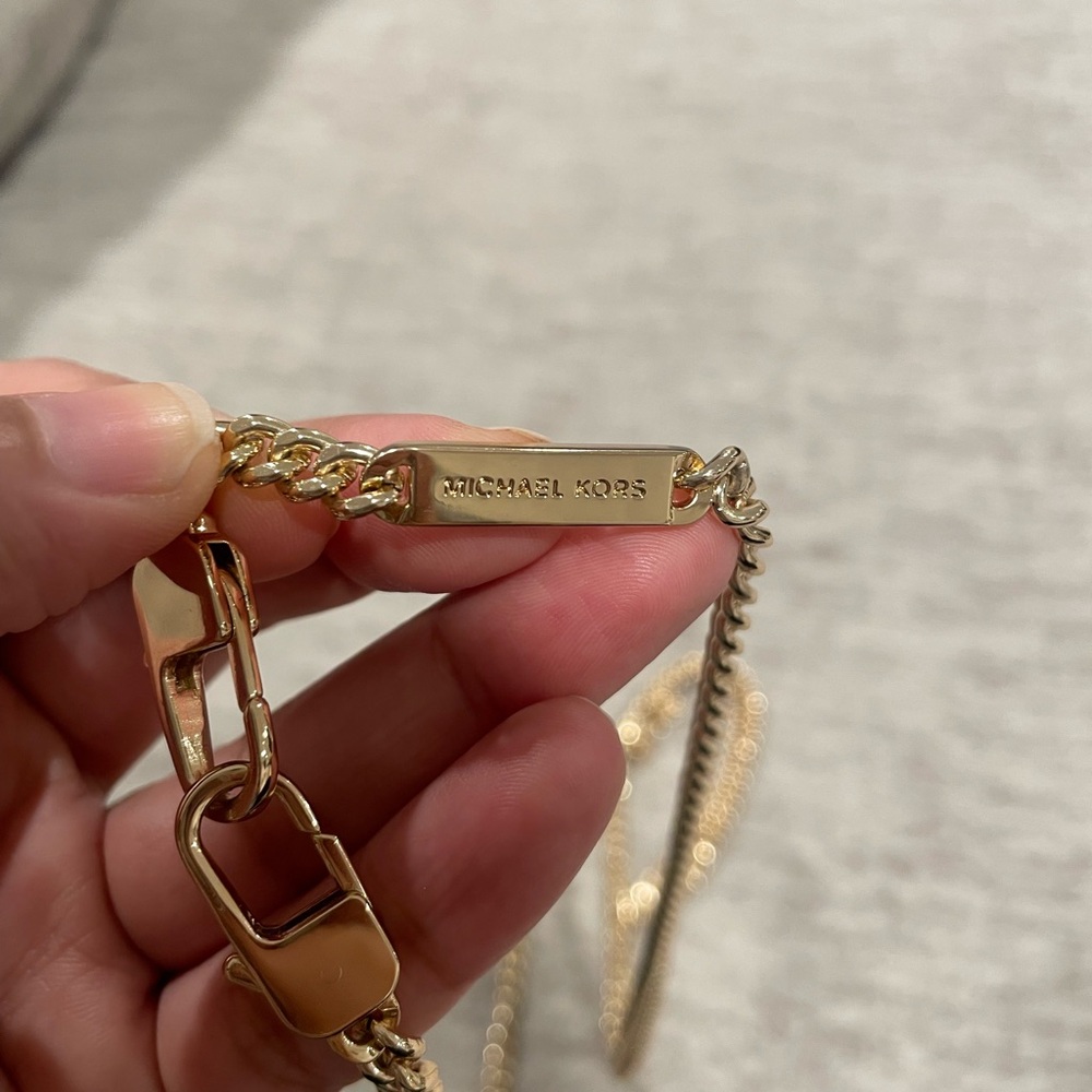 NWOT Michael Kors Gold Crossbody Bag Strap Bag Chain Bag Charm